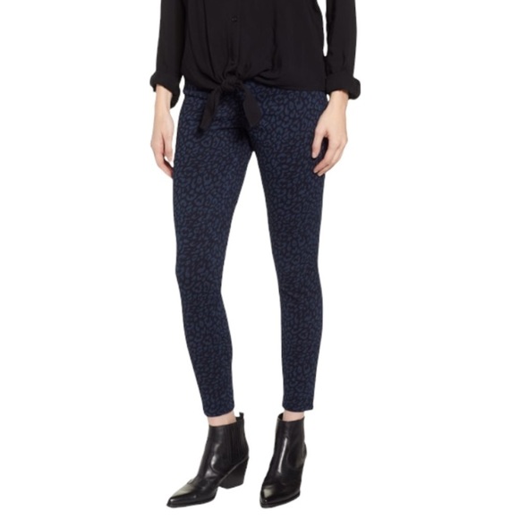 Spanx Animal Print Leopard Stretch Pull On Jeans Jegging - Picture 1 of 13